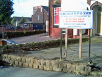 Demolished Bulwell stone walls Lenton