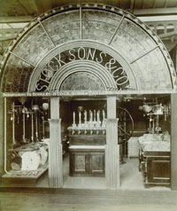 An exhibitor at the 1886 exhibition