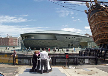 An artist's impression of what the new Mary Rose Museum will look like.